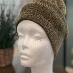 Beanie - variegated green (not cuffed)